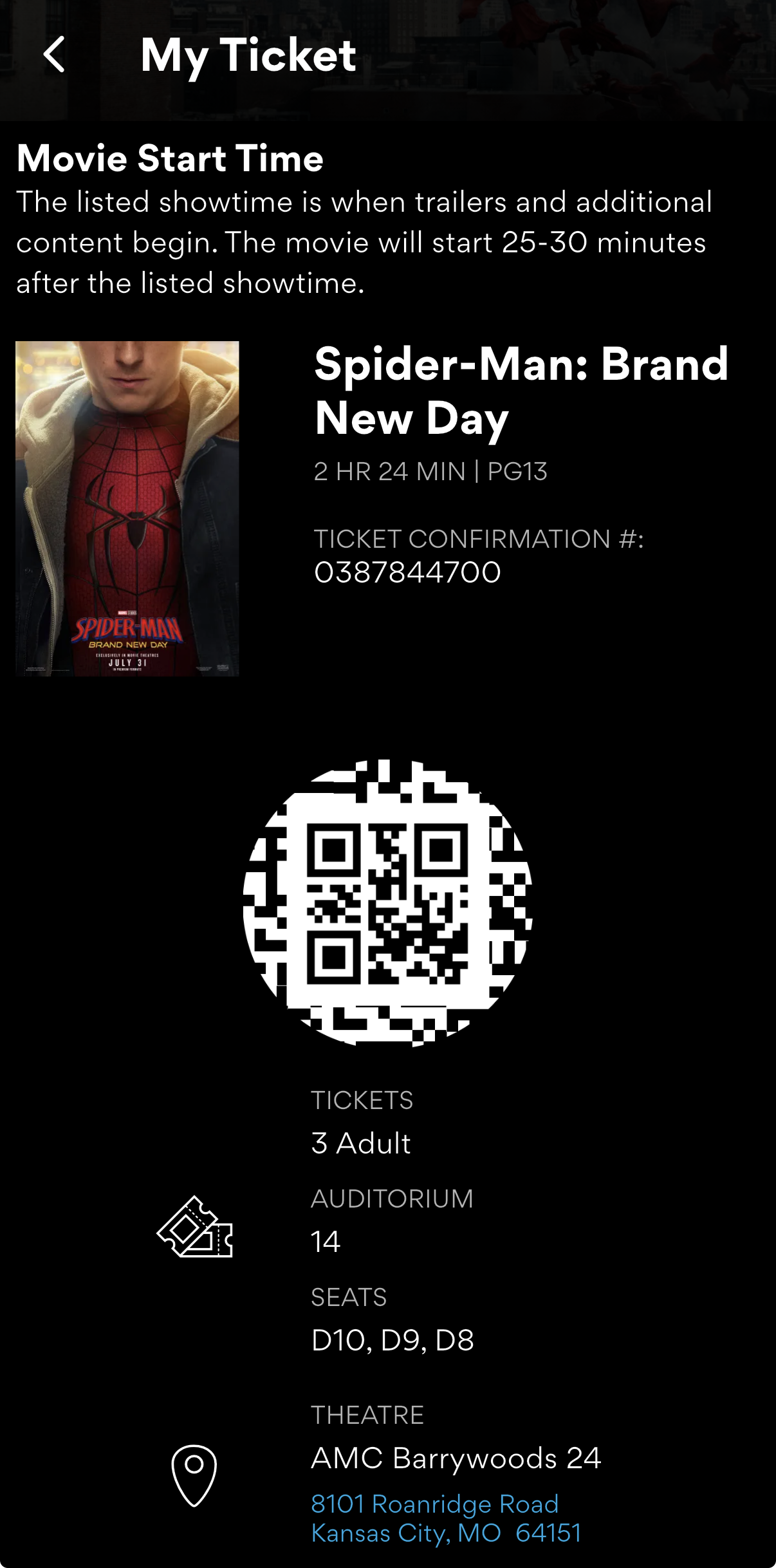 Spiderman (Family Date)